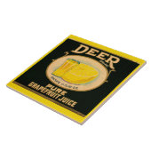 1930年代鹿ブランドグレープフルーツジュースラベル タイル (側面)