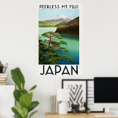 1930年代 Peerless 富士山 日本 トラベルポスター ポスター (ホームオフィス)