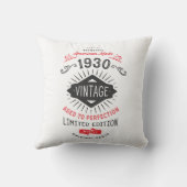 1930年生まれの90番目の誕生日のヴィンテージ クッション (裏面)