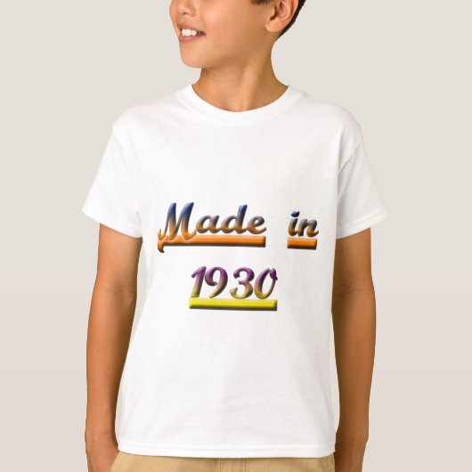 1930年製 Tシャツ (正面)