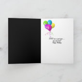 1930年誕生日おもしろいのファクト・オン・ブラック カード (内部)