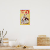 1930年7月4日ロデオ ヴィンテージ広告 ポスター (キッチン)