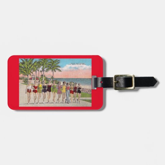 1930-40マイアミはがきキチクールシュ ラゲッジタグ (正面横)