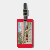 1930-40マイアミはがきキチクールシュ ラゲッジタグ (正面縦)