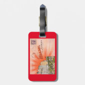 1930-40マイアミはがきキチクールシュ ラゲッジタグ (裏面縦)