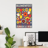 1930 Blumenfest Poster ポスター (ホームオフィス)