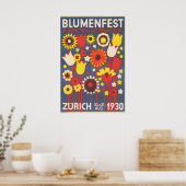 1930 Blumenfest Poster ポスター (キッチン)