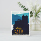 1930 Der Rheinドイツ旅行ポスターポストカード ポストカード (スタンド正面)