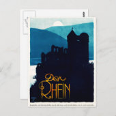 1930 Der Rheinドイツ旅行ポスターポストカード ポストカード (正面/裏面)