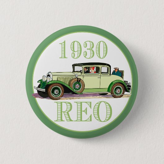 1930 REOクラウド飛んでいるモデル20 缶バッジ (正面)