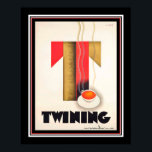 1930 Twining Tea Ad by Charles Loupot ポスター<br><div class="desc">1390 Charles LoupotによるTwining Teaの広告。16x20が表示されるが、他のサイズやオプションで利用可能。</div>