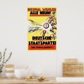 1930 Weimar Republic Election Poster German State ポスター (キッチン)