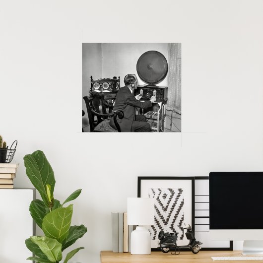 1930HAM無線事業者 ポスター (ホームオフィス)