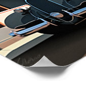 1930sアールデコマイアミビーチ海ドライブサンセット ポスター (角)