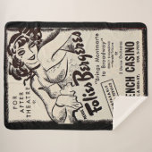 1930sフォリーズベルゲーレアドプリント シェルパブランケット (正面(横))