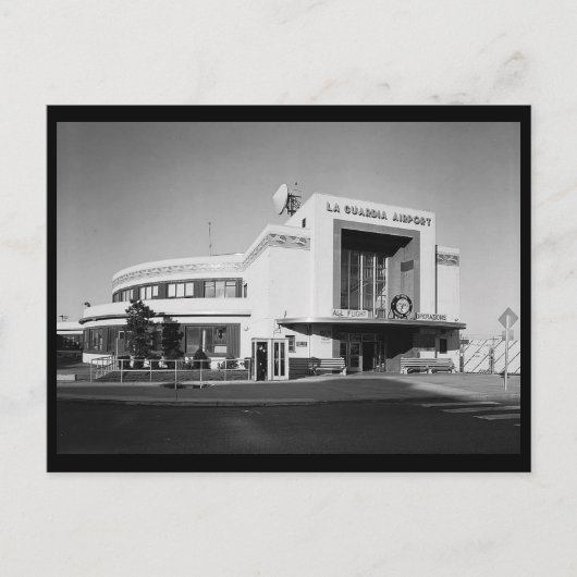 1930sラグアルディア空港，クイーンズ，ニューヨーク ポストカード (正面)