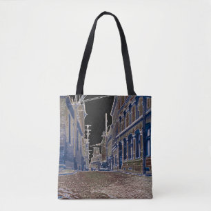 1930s写真Cobblestone通りケベック・カナダアート トートバッグ