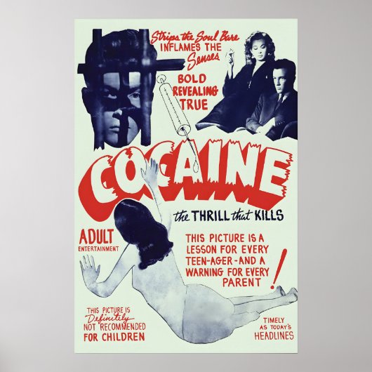 1930s anti drug poster - The thrill that ポスター (正面)