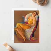 1930s beauty print ノートカード (正面/裏面インサイチュ)
