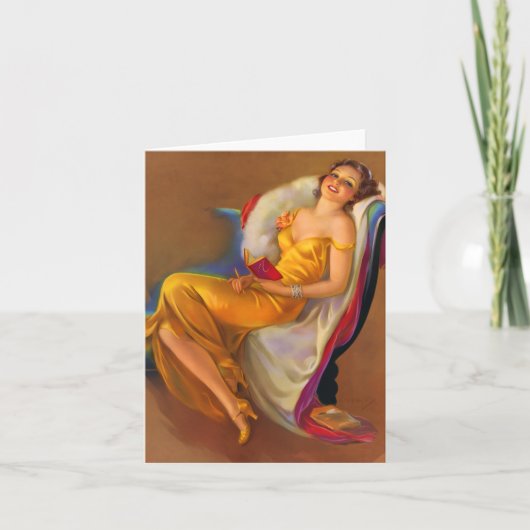 1930s beauty print ノートカード (正面)