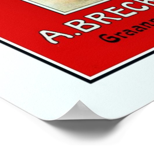 1930s Belgian liqueur with Mechelen doll ad ポスター (角)