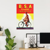 1930s British Bicycle advertisement Poster BSA ポスター (ホームオフィス)