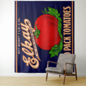 1930s Elkayパックト無地のマトラベルプリント タペストリー (インサイチュ)