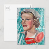 1930s era Nurse with health soap collage ポストカード (正面/裏面)