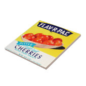 1930s Flav-R-Pac送信さくらんぼラベル タイル (側面)