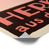 1930s Herkules Beer Poster Vintage German ポスター (角)