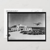 1930s Pan American Airways Terminal, Miami, FL ポストカード (正面/裏面)