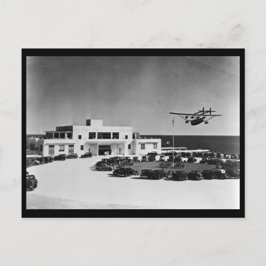 1930s Pan American Airways Terminal, Miami, FL ポストカード (正面)