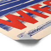 1930s Poland Propaganda Poster Baltic Sea Polish ポスター (角)