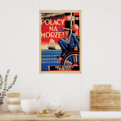1930s Polish Poster Poles to the sea ポスター (キッチン)