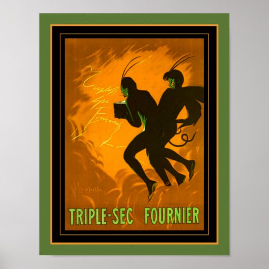 1930's Triple-Sec Fournier ポスター (正面)