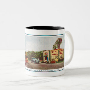 1930S WINTER HAVEN FLORIDAフォトポストカード ツートーンマグカップ