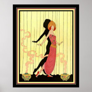 1931アールデコ「Dancer Onステージ」プリント16x20 ポスター