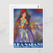 1931フェリアデグラナダヴィンテージ旅行 ポストカード (正面/裏面)