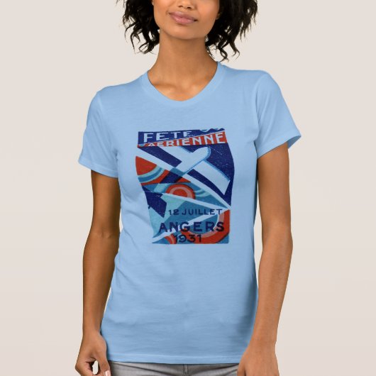 1931フランスの国際的航空ショー Tシャツ (正面)