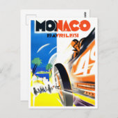 1931モナコグランプリヴィンテージレースはがき ポストカード (正面/裏面)