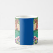 1931年アートデコの女の子池 コーヒーマグカップ (中央)