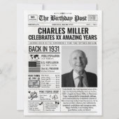 1931年カスタム新聞紙誕生日カード、トレンド シーズンカード (正面)