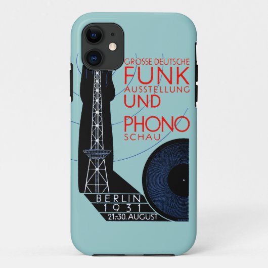 1931年ドイツのラジオ音楽博 Case-Mate iPhoneケース (裏面)