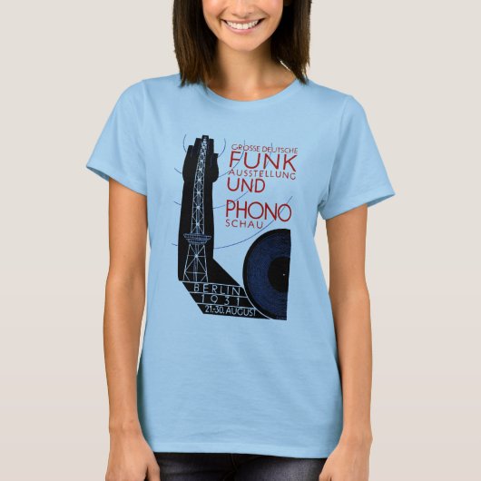 1931年ドイツのラジオ音楽博 Tシャツ (正面)