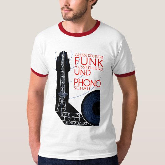 1931年ドイツのラジオ音楽博 Tシャツ (正面)