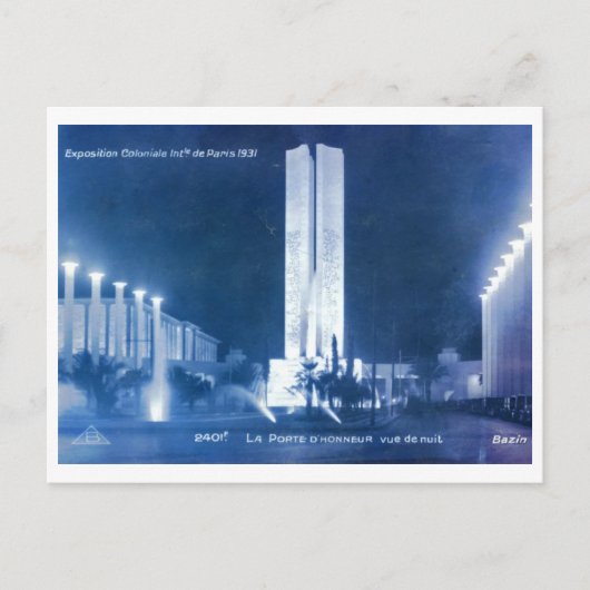 1931年パリ万博ヴィンテージ ポストカード (正面)