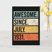 1931年7月から素晴らしい 誕生日レトロ カード (黄色い花)