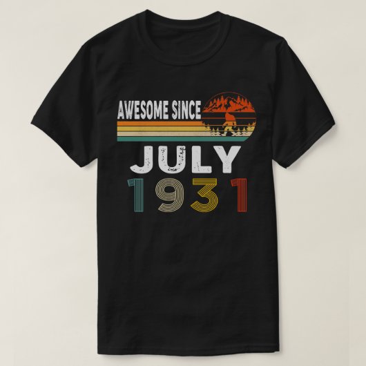 1931素晴らし年7月以降 Tシャツ (デザイン正面)