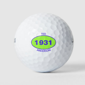 1931 90誕生日グリーン名任意の年のゴルフボール ゴルフボール