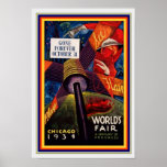 1931 Chicago World's Fair 13 x 19ポスター ポスター<br><div class="desc">1931年鮮やかシカゴ万国博覧会のヴィンテージ広告13 x 19</div>